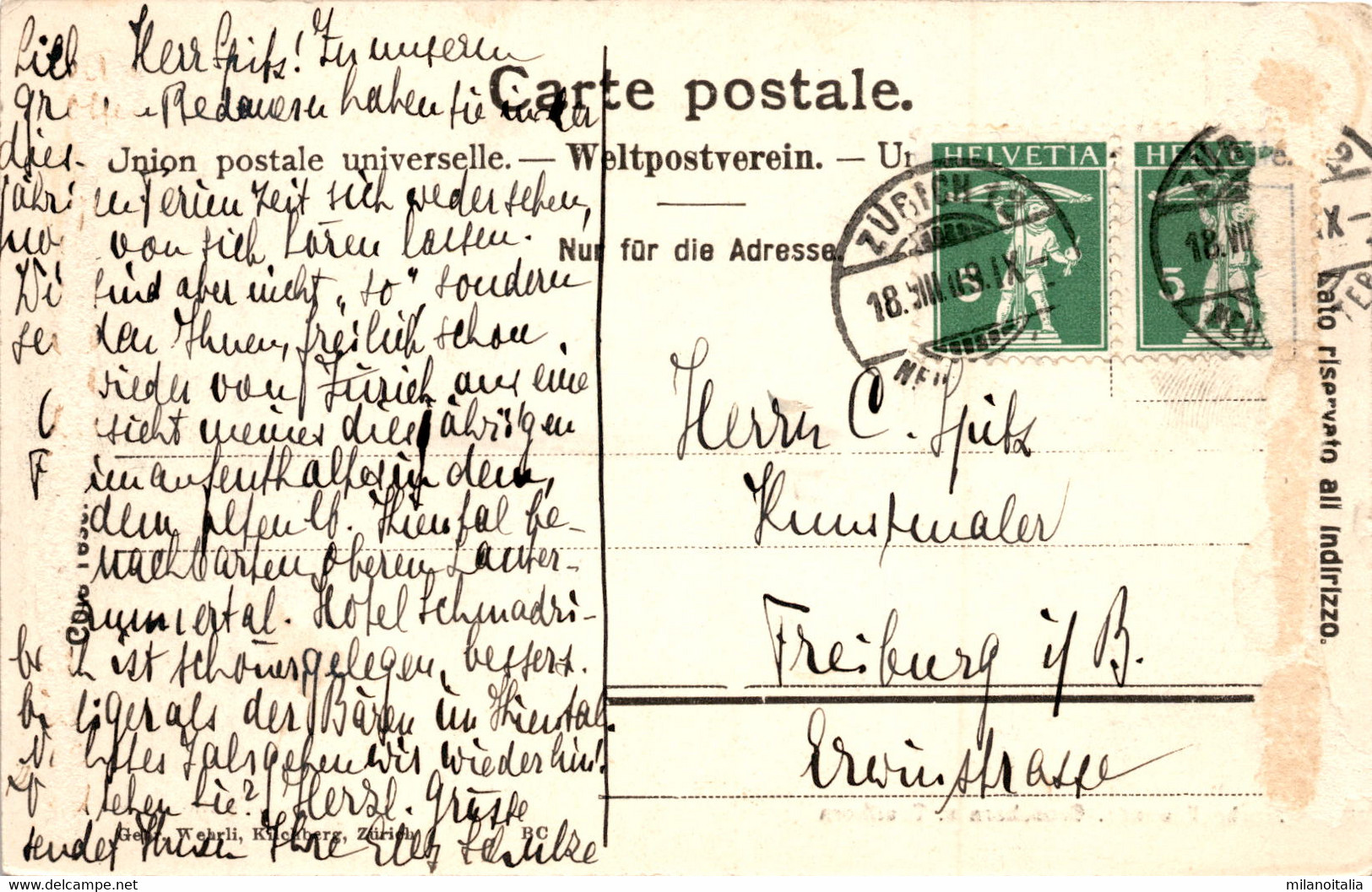 Trachsellauenen - Grosshorn U. Breithorn (13500) * 18. 8. 1909 - Lauenen