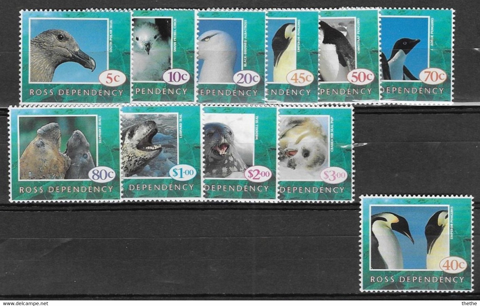 Dépendance De Ross (Nouvelle Zelande) - Animaux De L'Antarctique - Unused Stamps