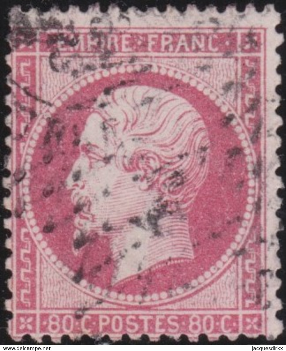 France   .   Y&T   .    24     .   O   .      Oblitéré    .   /   .   Cancelled - 1862 Napoléon III