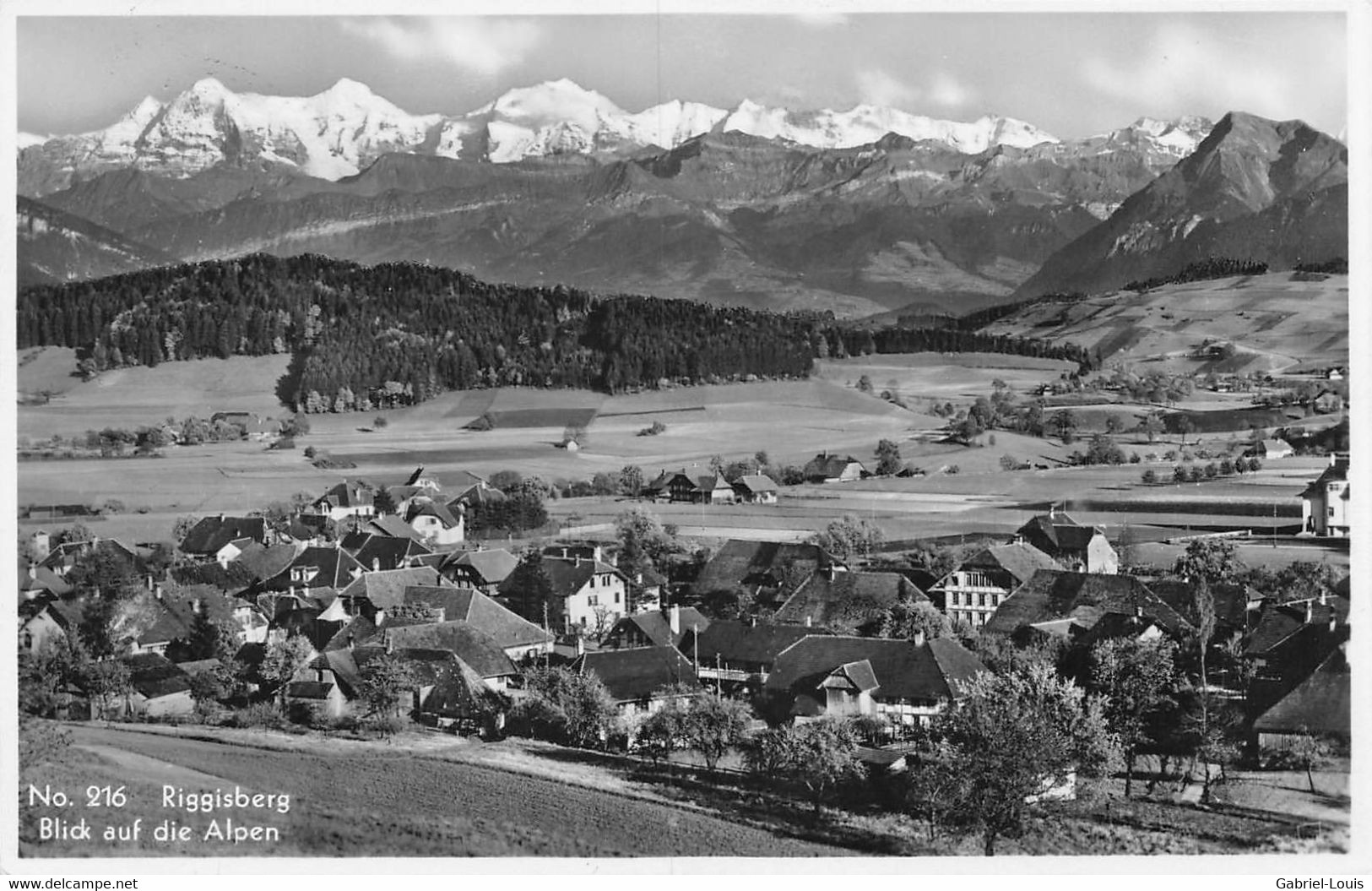 Riggisberg Blick Auf Die Alpen 1938 - Riggisberg 