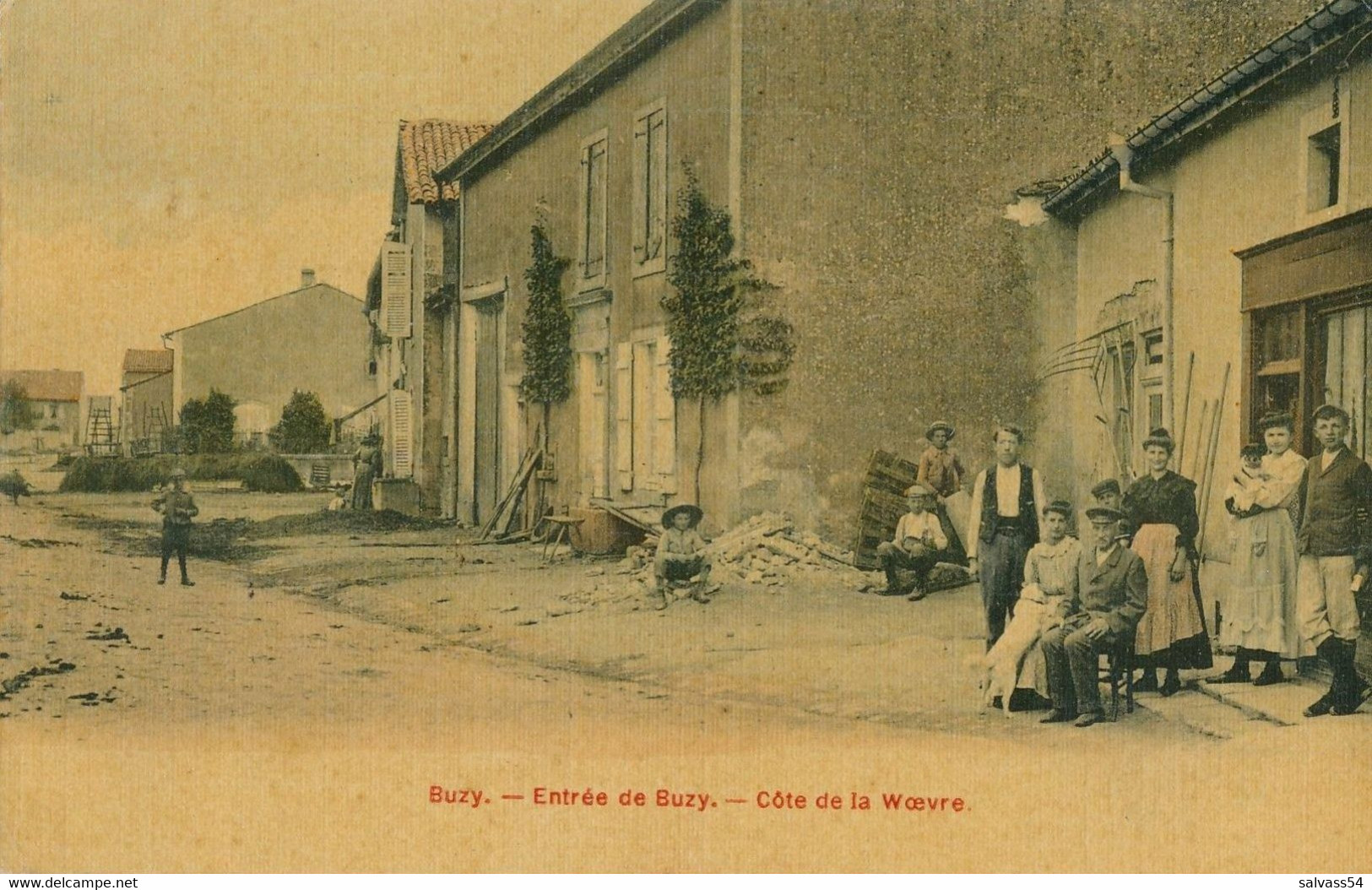 55) BUZY : Entrée De Buzy - Cote De La Woëvre (Rare !!) (AW) - Altri & Non Classificati