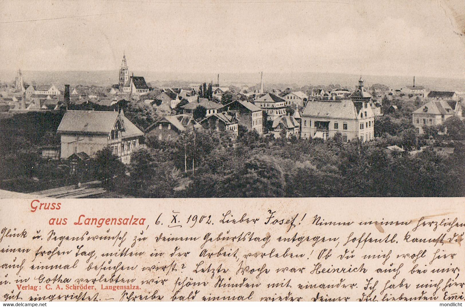 Gruss Aus Langensalza, 1902. - Bad Langensalza