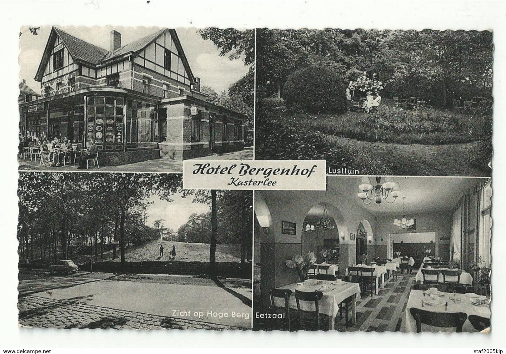 Hotel Bergenhof - 4 Zichtenkaart - Kasterlee - 1965 - Kasterlee