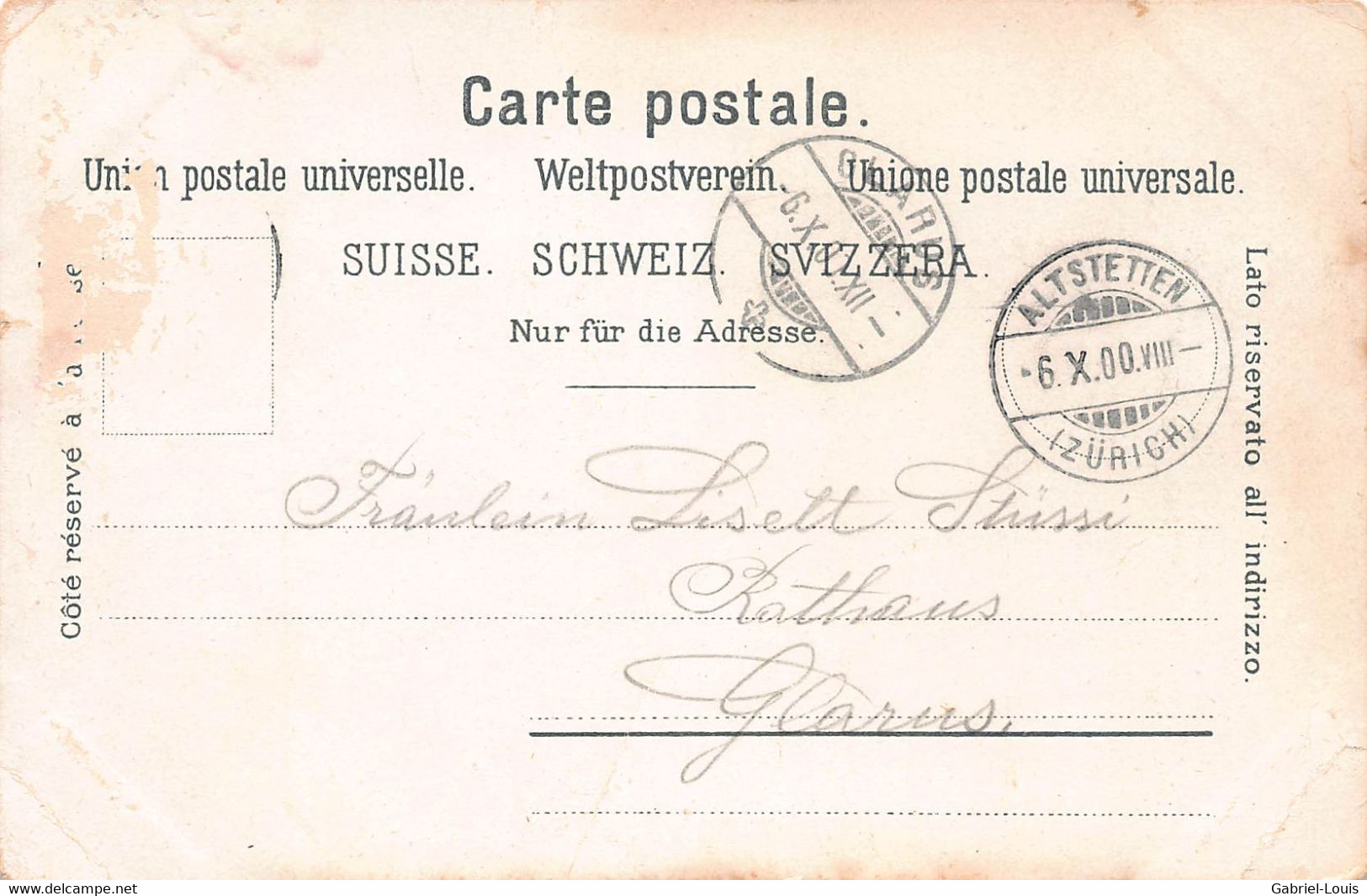Litho  1900 - Gruss Aus Altstetten - Bahnhofstrasse Wehrli-Schloss Kirche - Zustand: Siehe Scanner - Altstetten