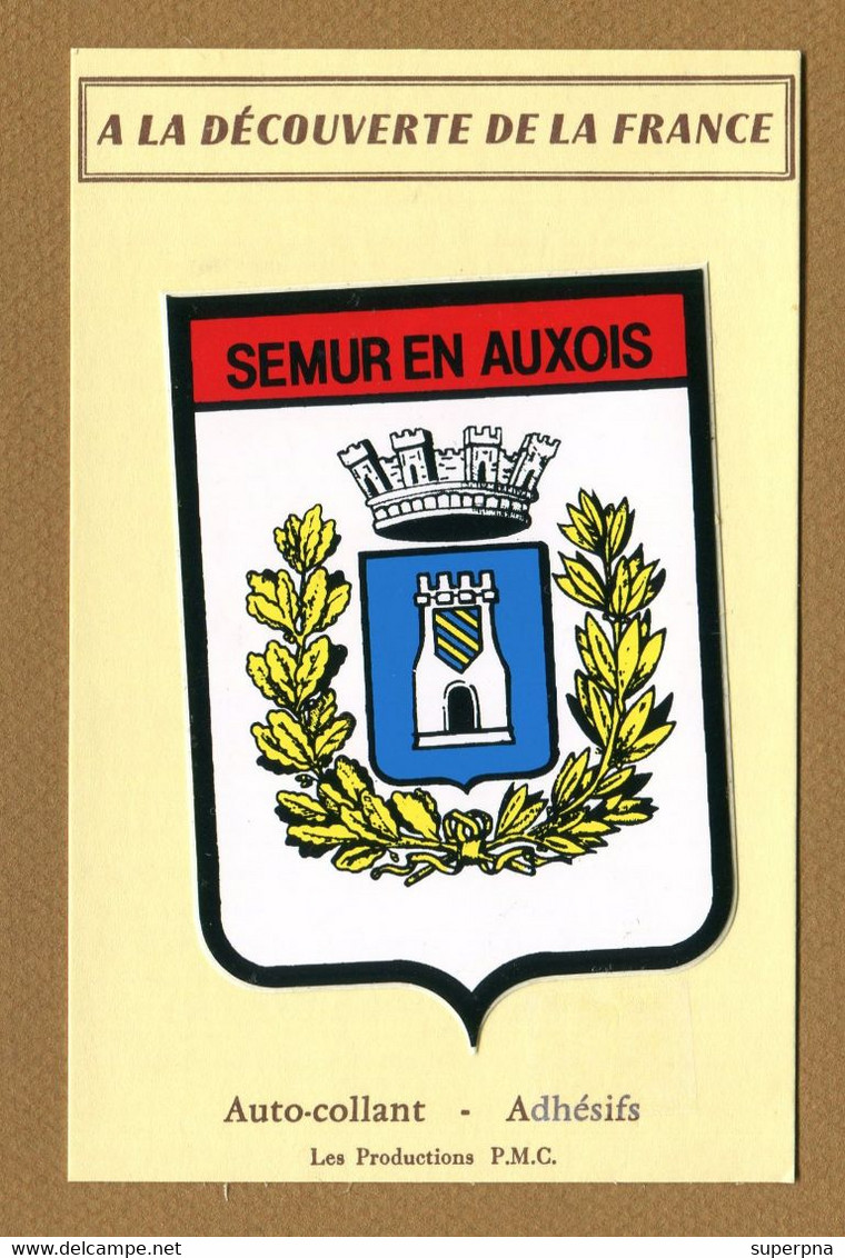 SEMUR-EN-AUXOIS  (21)  : ECUSSON BLASON ADHESIF - Stickers