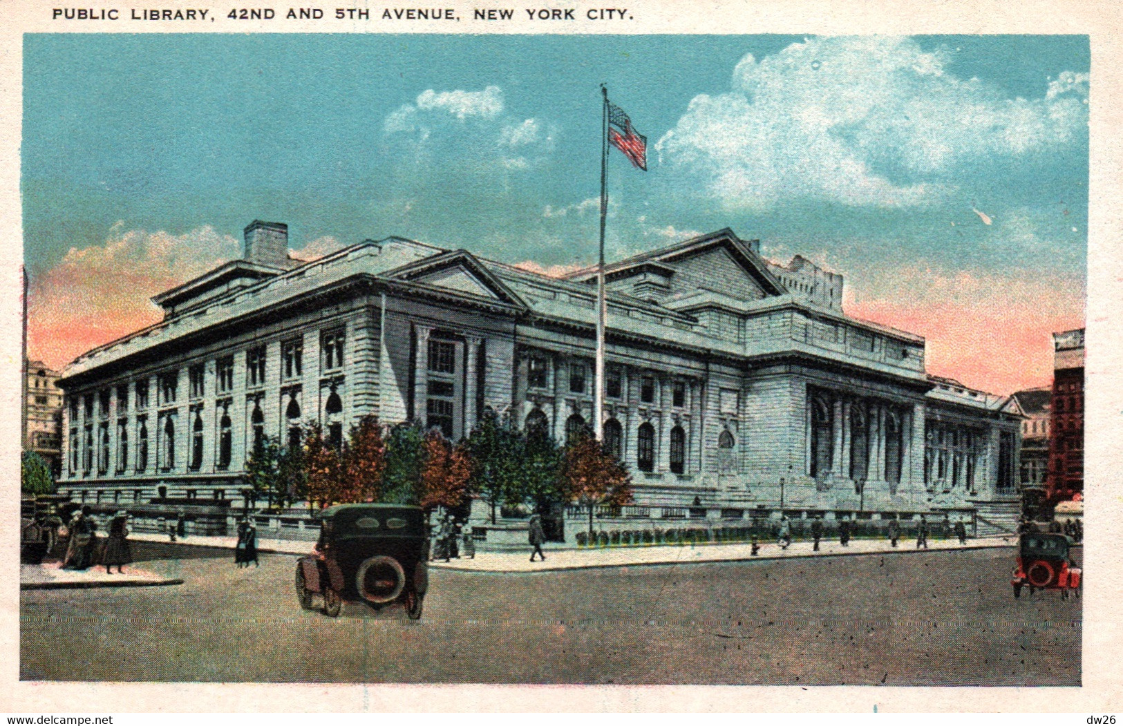 Public Library, 42nd And 5th Avenue, New York City NY - Card Not Circulated - Autres Monuments, édifices