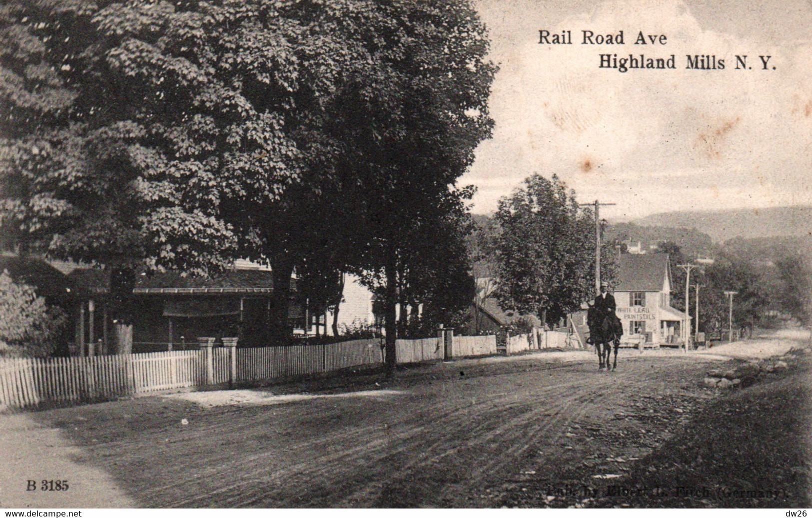 Rail Road Avenue - Highland Mills, New York - Card Not Circulated B 3185 - Brooklyn