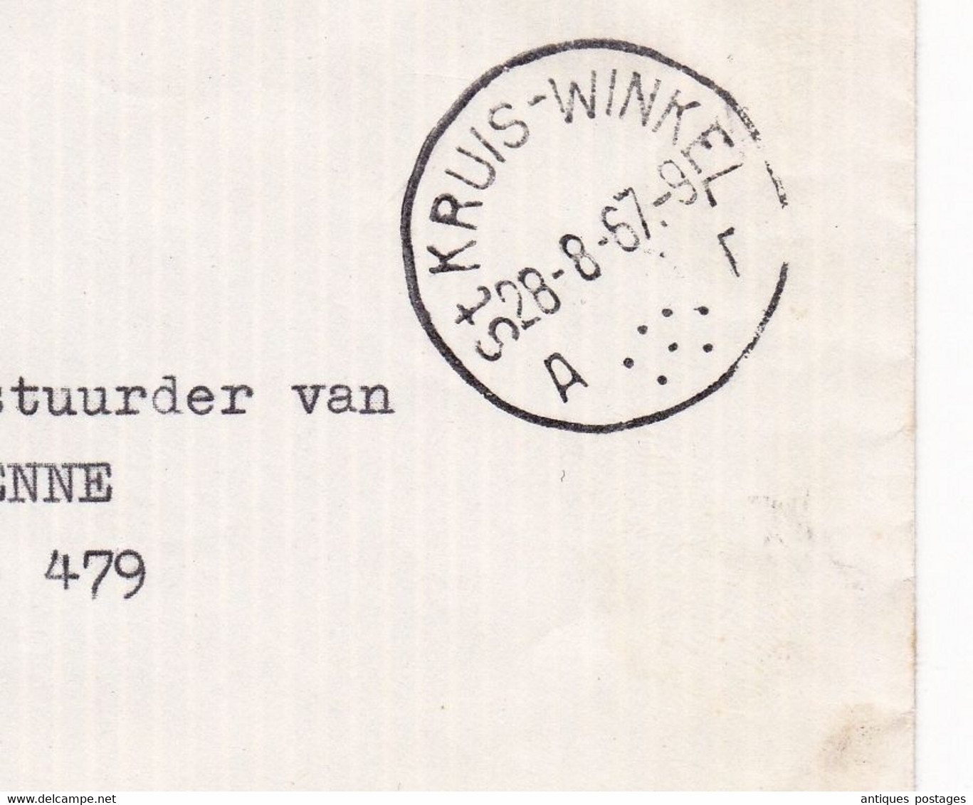 Lettre Sint-Kruis-Winkel 1967 Winkel-Sainte-Croix Waelput Van Acker En Zonen Belgique Brussel Bruxelles - Brieven En Documenten