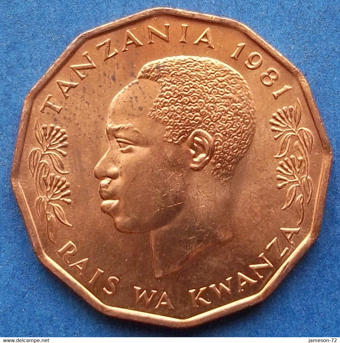 TANZANIA - 5 Senti 1976 "sailfish" KM# 1 Independent (1961) - Edelweiss Coins - Tanzanía
