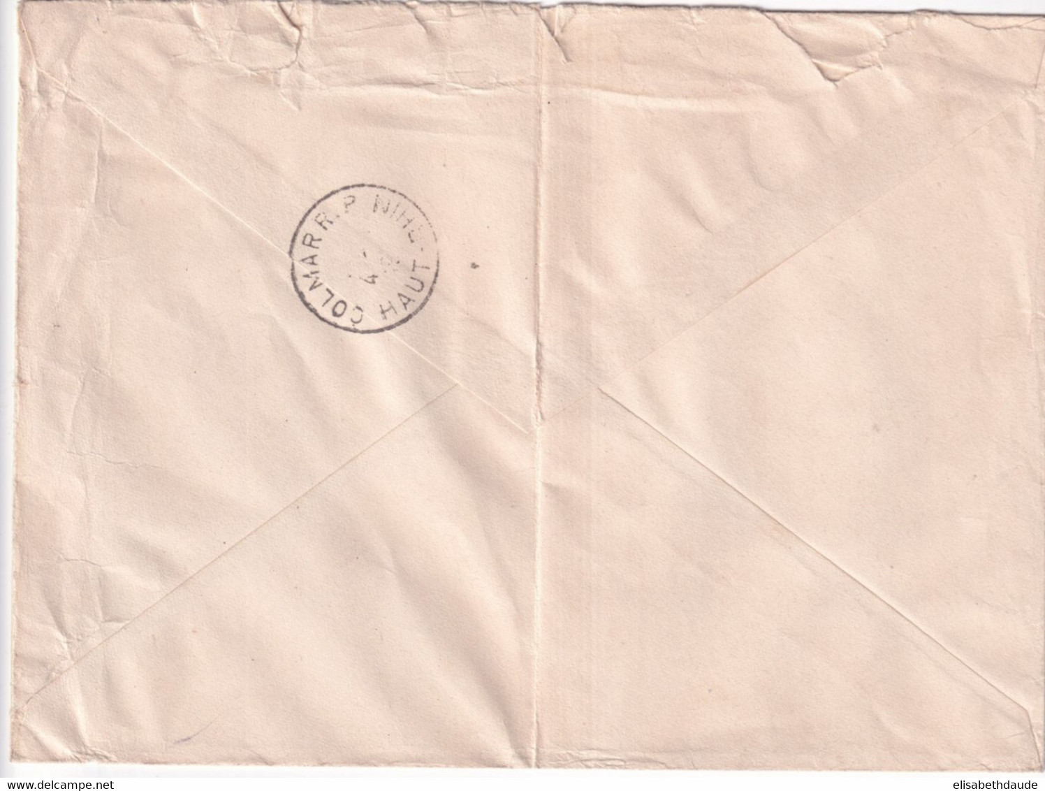 SAAR / SARRE - 1951 - 50F RARE Sur LETTRE RECOMMANDEE De SAARBRÜCKEN => COLMAR - Briefe U. Dokumente