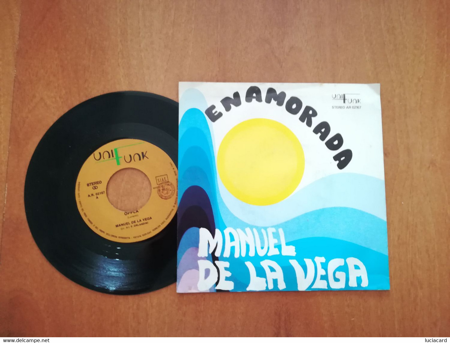 DISCO VINILE MANUEL DE LA VEGA - ENAMORADA - OPPLà - Otros - Canción Española
