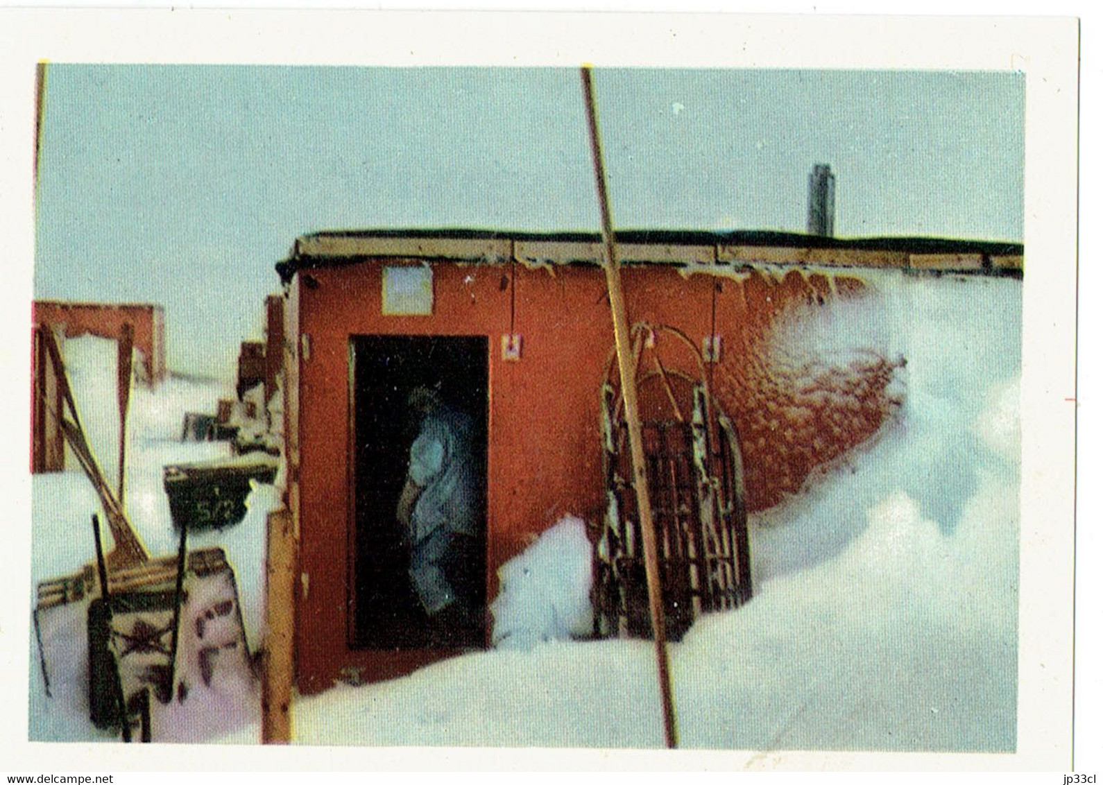 Chromo Côte D'Or Antarctic Antarctique Photo 66 Entrée Difficile Suite à L'enneigement De Sneeuw Verspert De Ingang - Côte D'Or