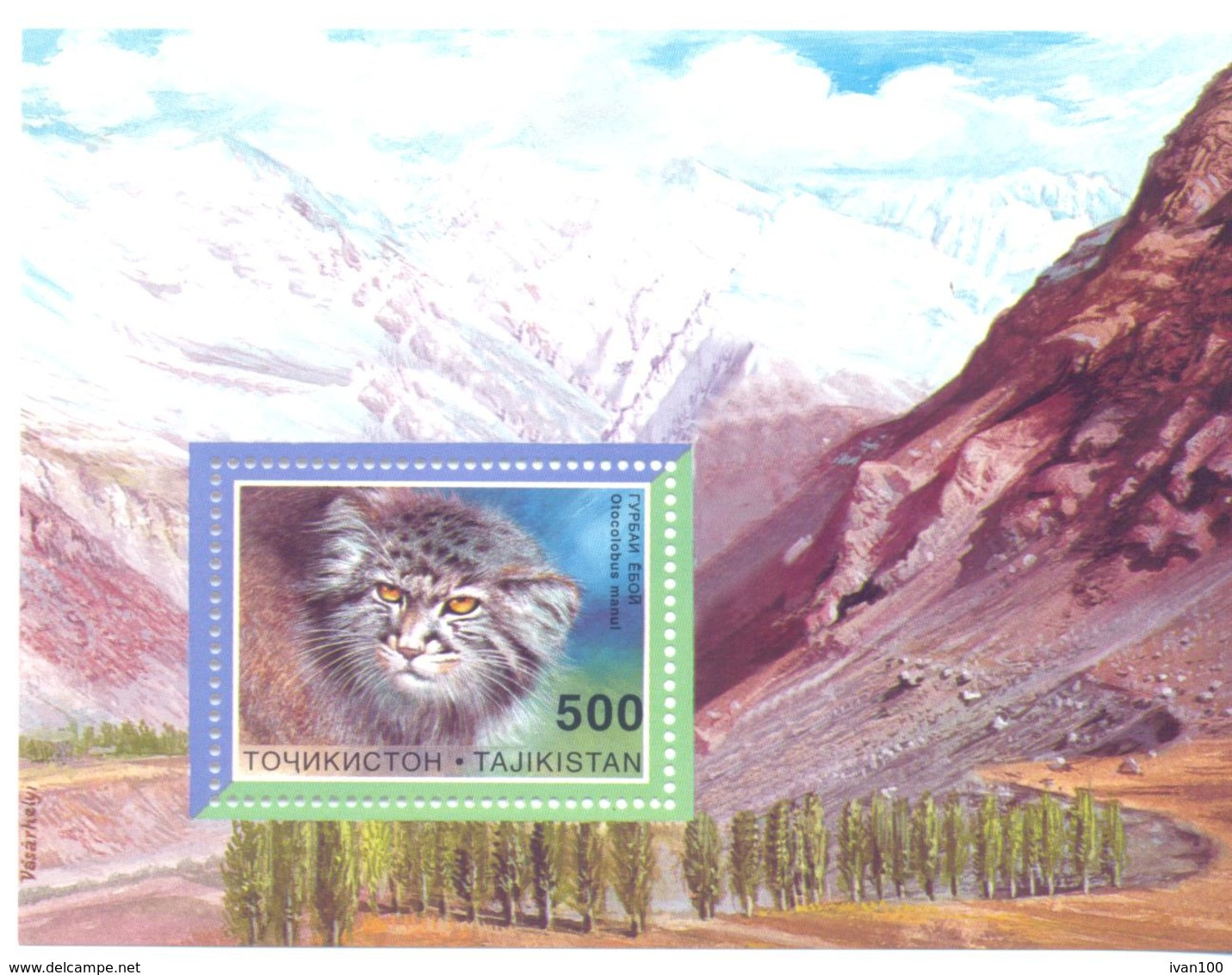 1996. Tajikistan, WWF,  Wild Cats,  S/s, Mint/** - Tayikistán