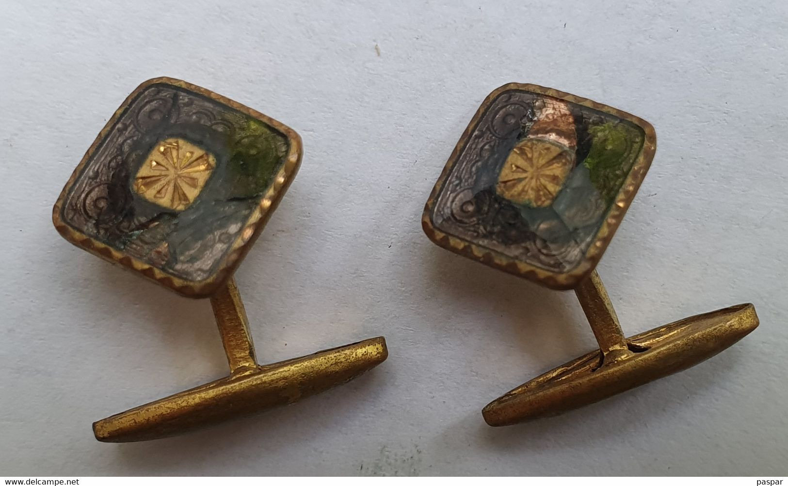 Lot De 2 Paires De Boutons De Manchette Anciens - Manchetknopen & Boordknopen