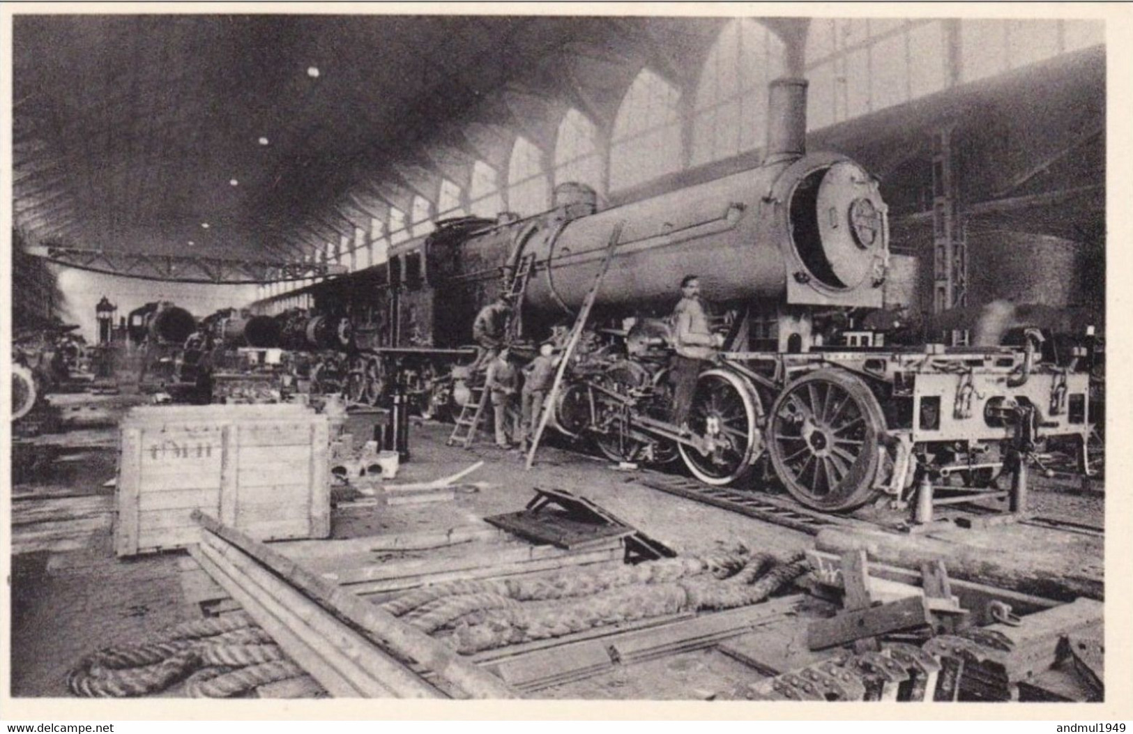 COUILLET - Usines Métallurgiques Du Hainaut - Montage D'une Locomotive - Edit. Van Melle - N'a Pas Circulé - Charleroi