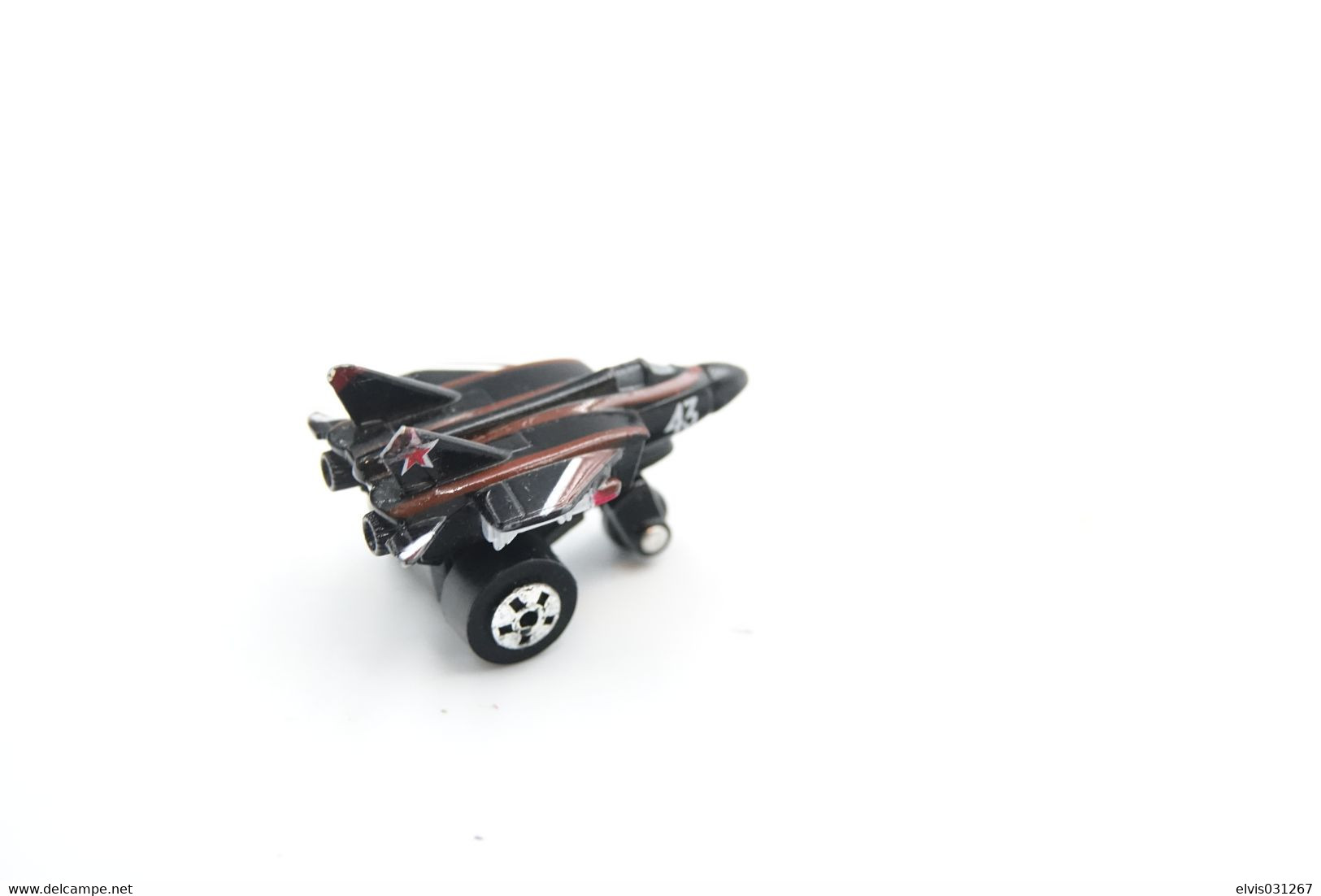 Vintage GALOOB Micro Machines Road Champs USA  Attack Jet Black - 1988 - VGC ( Mini Toy Cars ) - Matchbox