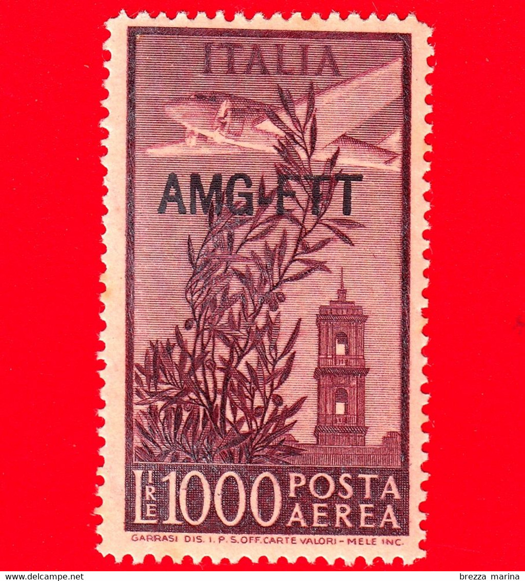 Nuovo - MNH - ITALIA - Trieste AMG FTT - 1949 - Democratica, Soprastampa Singola Linea -  Torre Del Campidoglio - 1000 - Luftpost