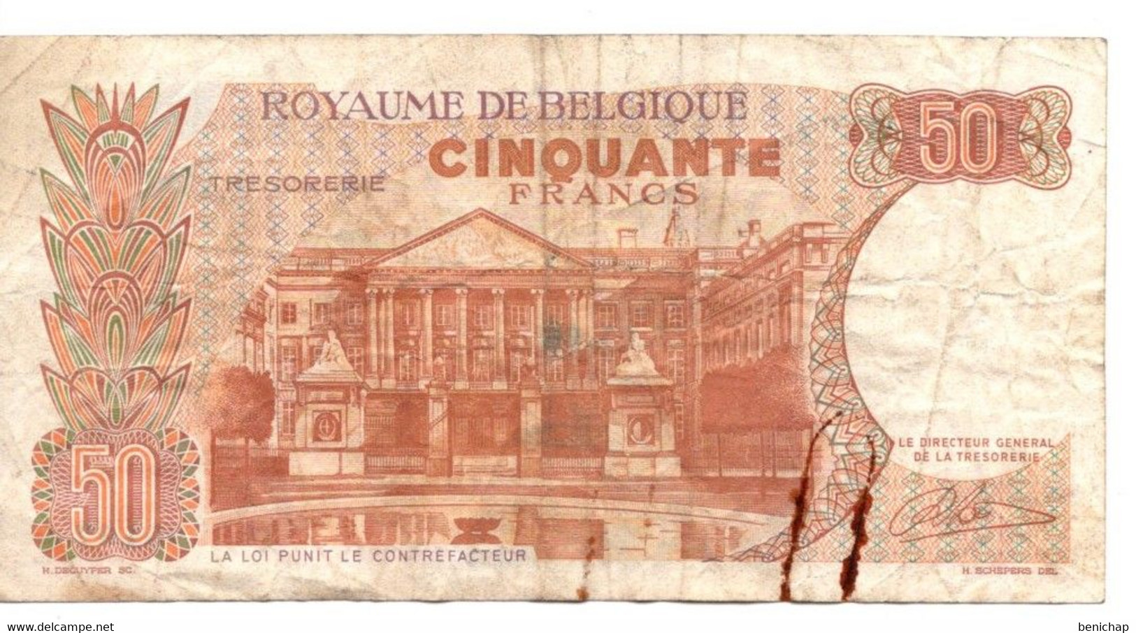 50 Francs - Frank 16.05.66 - Belgique - Belgïe - Roi Baudouin & Fabiola - Usagé - 50 Franchi