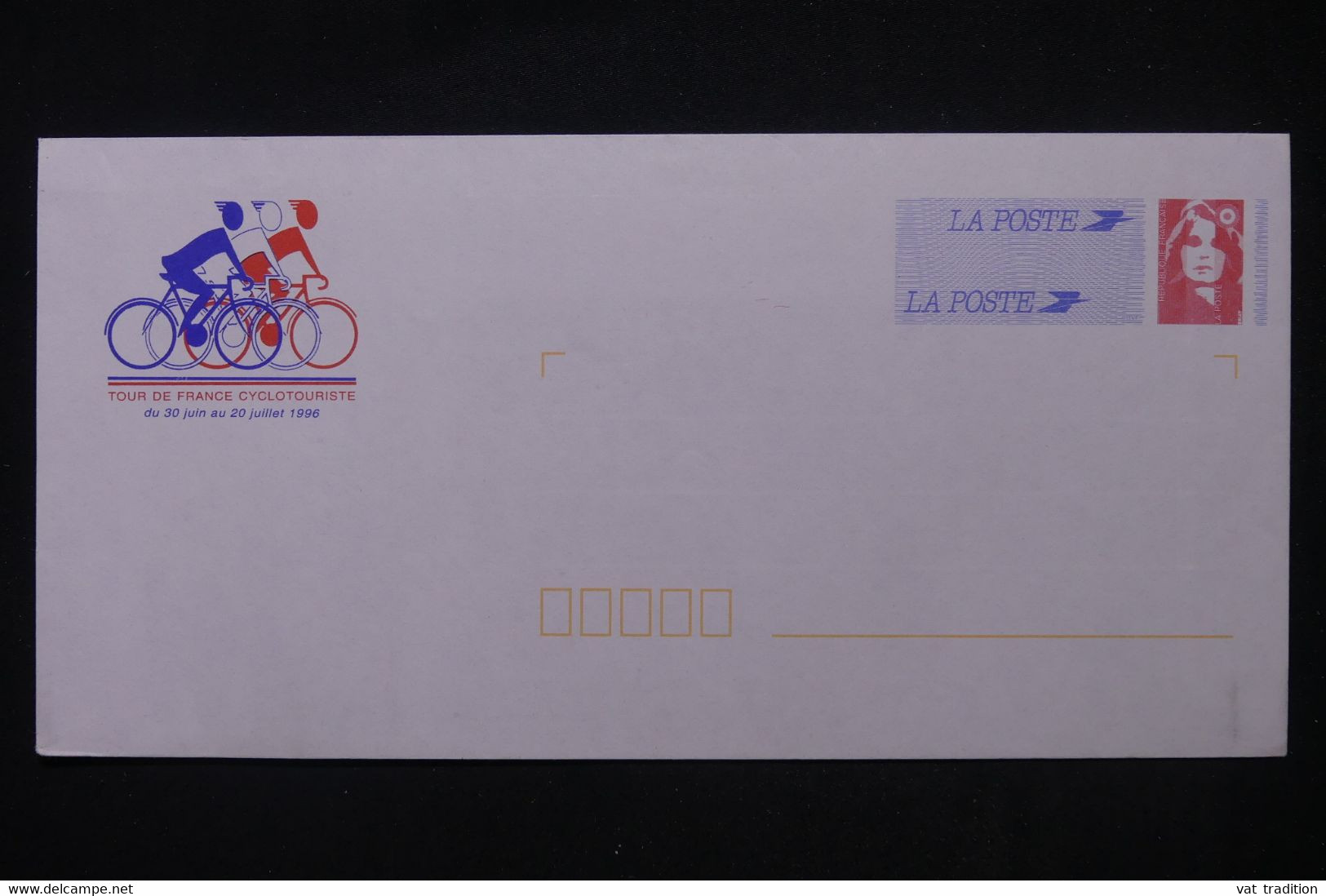 FRANCE - Prêt à Poster  Type Briat Avec Repiquage Du Tour De France Cyclotouriste En 1996 - L 103613 - Prêts-à-poster:Stamped On Demand & Semi-official Overprinting (1995-...)