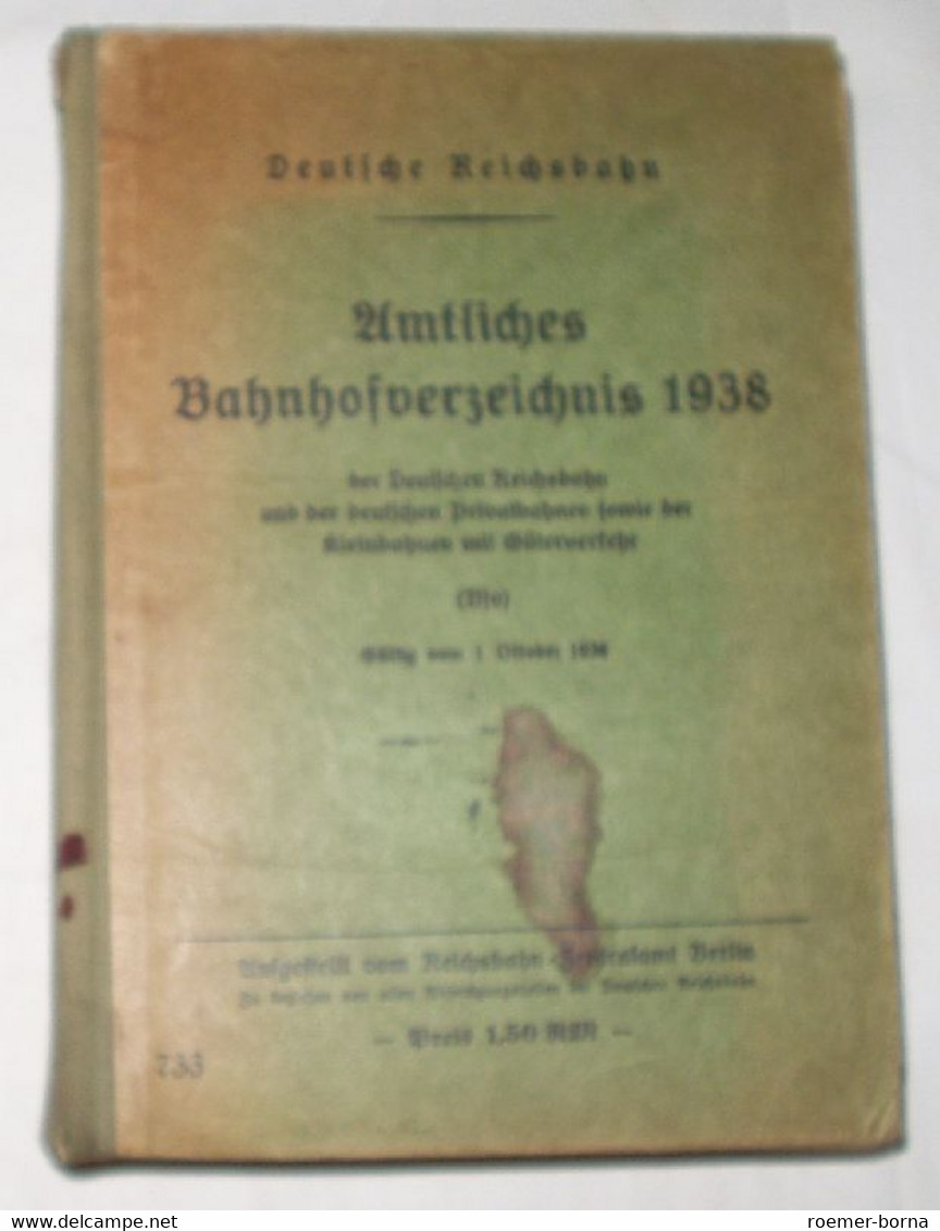 Amtliches Bahnhofverzeichnis 1938 - Zonder Classificatie