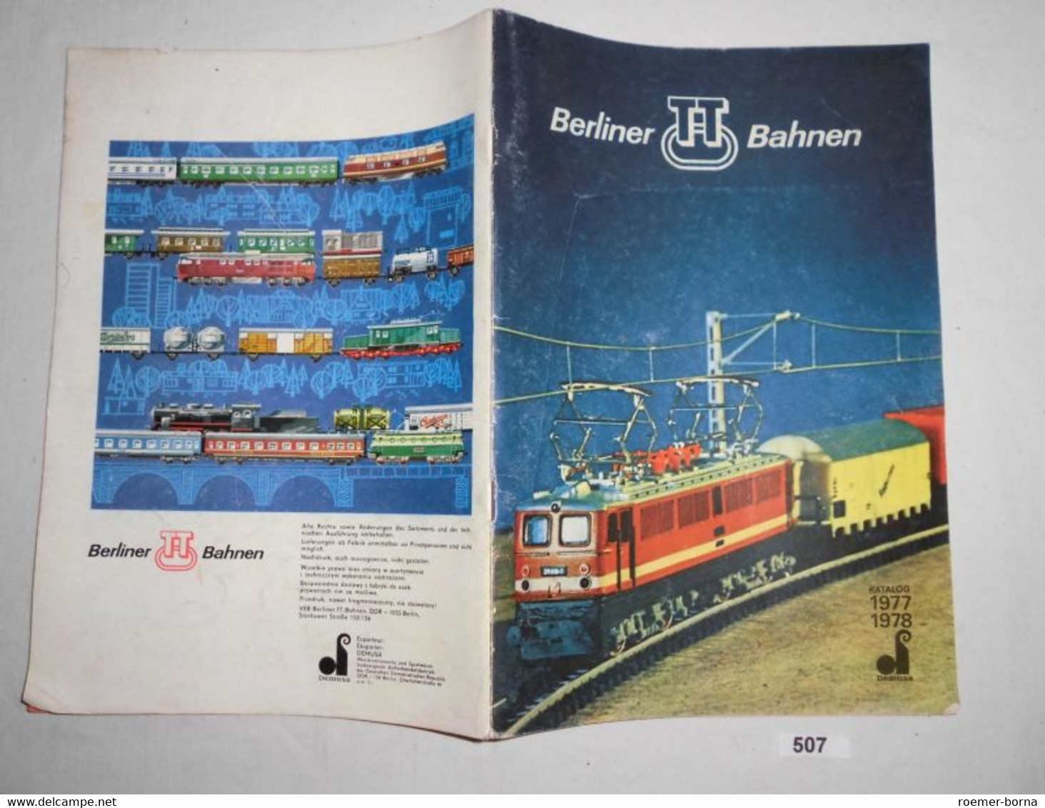 Berliner TT Bahnen - Katalog 1977 / 1978 - Ohne Zuordnung