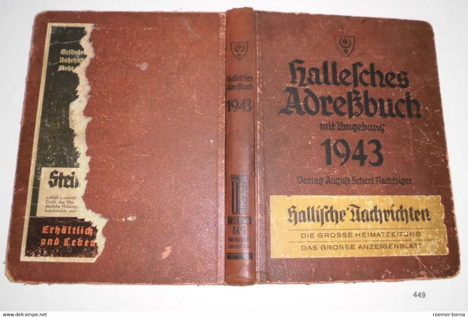 Hallesches Adreßbuch Mit Umgebung 1943 - Unclassified