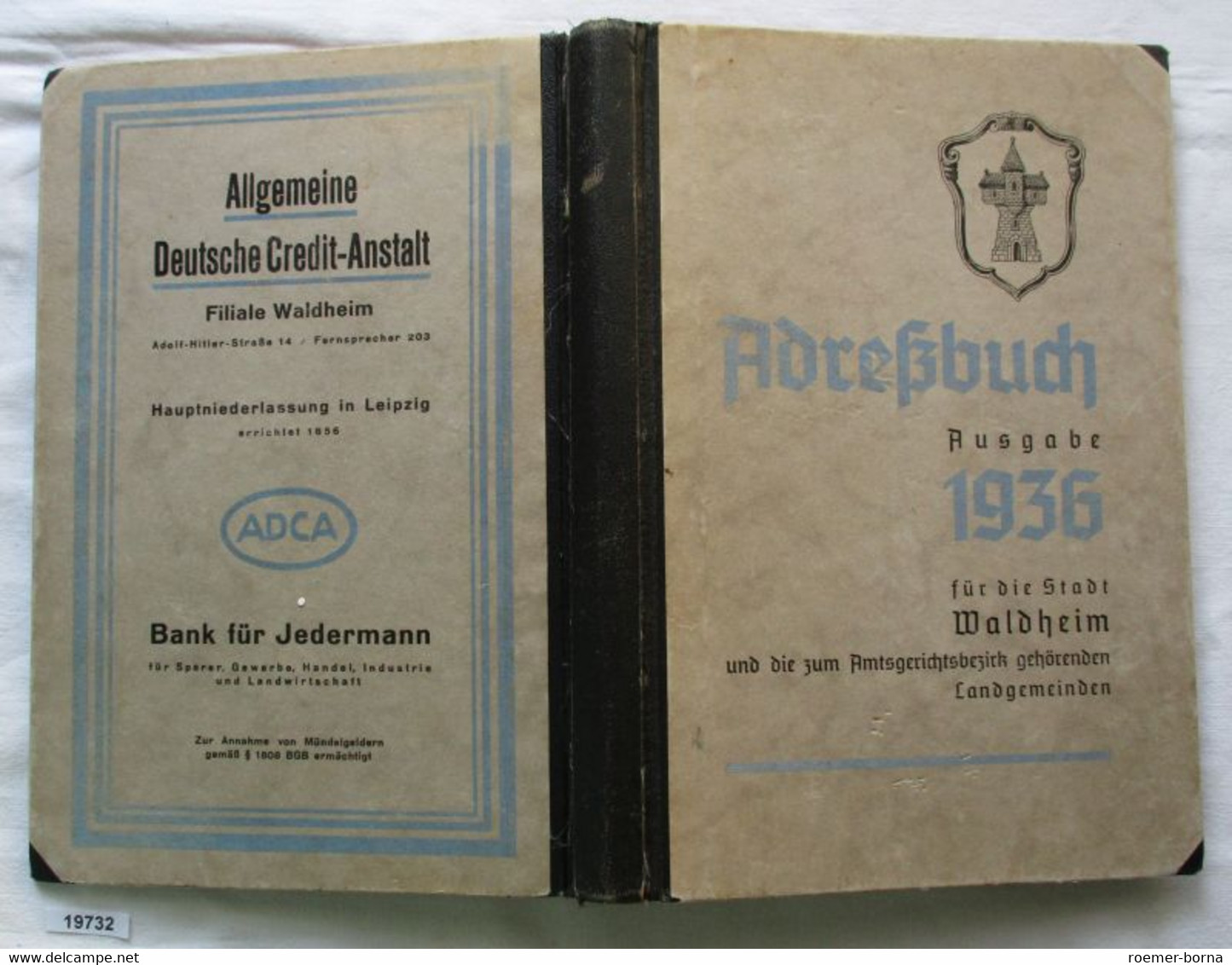 Adreßbuch Für Die Stadt Waldheim Ausgabe 1936 - Non Classificati