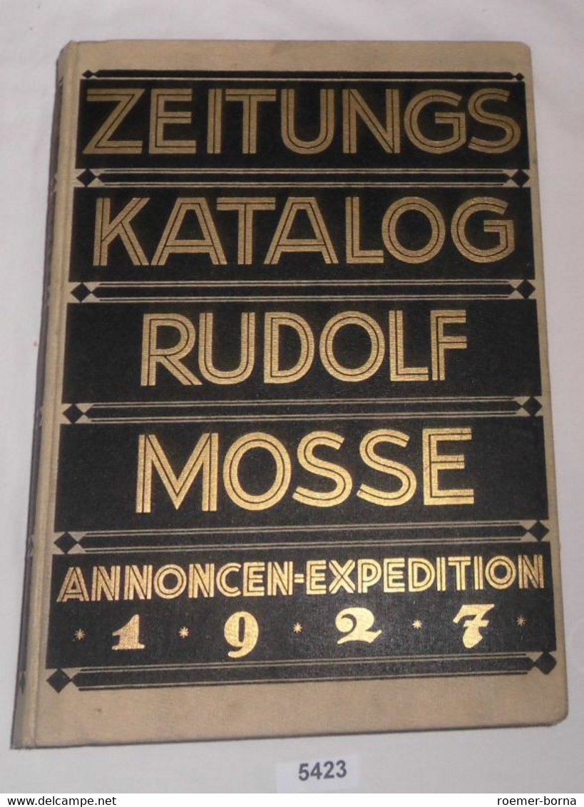 Zeitungs-Katalog (Zeitungskatalog) 1927 - Non Classificati