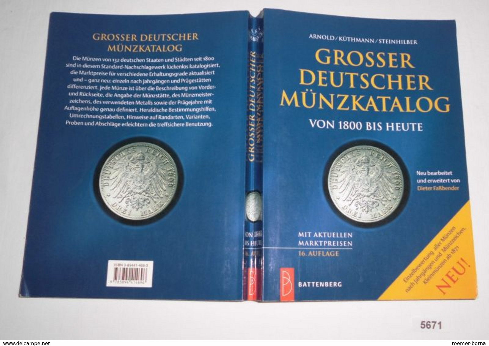 Grosser Deutscher Münzkatalog Von 1800 Bis Heute - Ohne Zuordnung