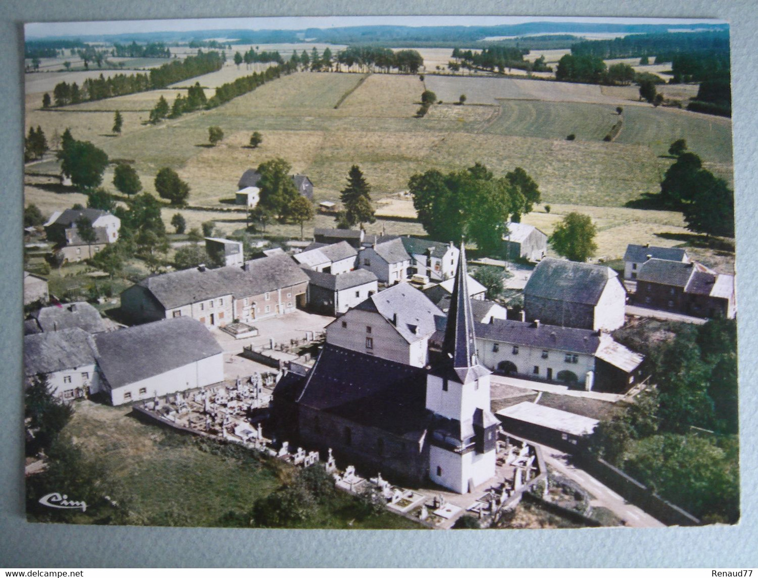 Beho - Vue Aérienne - L'église (classée, XIe S.) - Gouvy