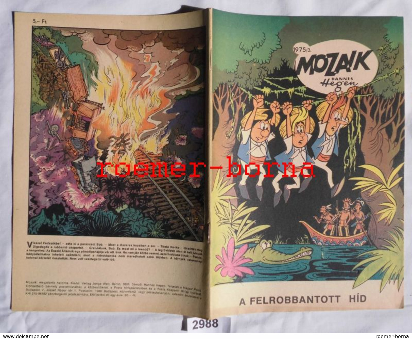 Mozaik Mosaik Von Hannes Hegen Seltene Export Ausgabe Für Ungarn Nr 1975/3 (entspricht Heft 209) - Digedags