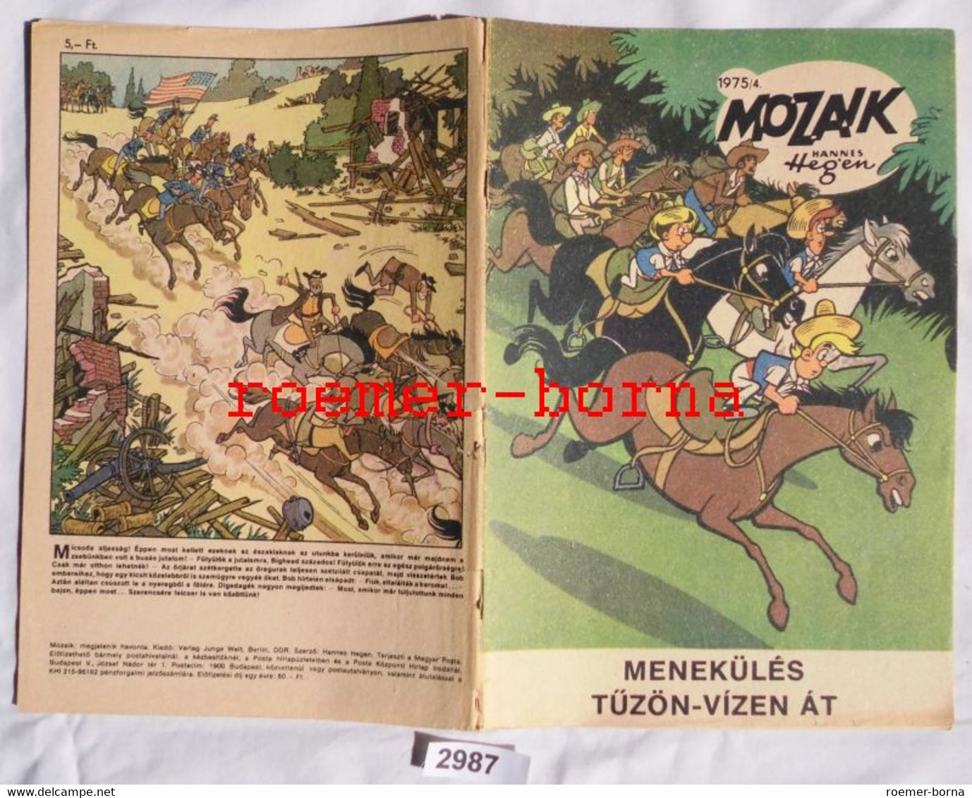 Mozaik Mosaik Von Hannes Hegen Seltene Export Ausgabe Für Ungarn Nr 1975/4 (entspricht Heft 210) - Digedags