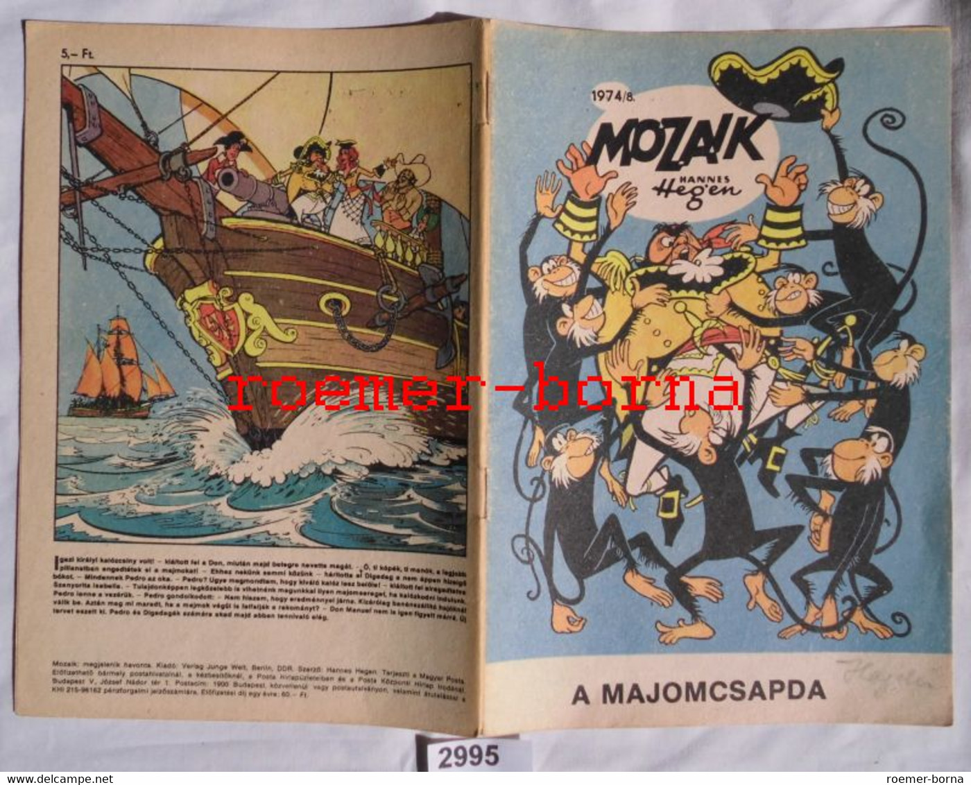Mozaik Mosaik Von Hannes Hegen Seltene Export Ausgabe Für Ungarn Nr 1974/8 (entspricht Heft 202) - Digedags