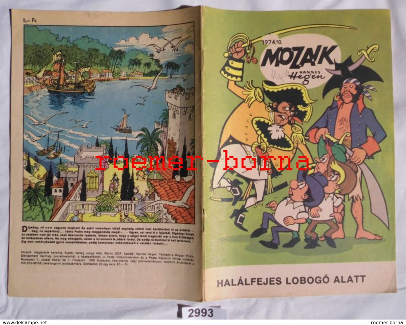 Mozaik Mosaik Von Hannes Hegen Seltene Export Ausgabe Für Ungarn Nr 1974/10 (entspricht Heft 204) - Digedags