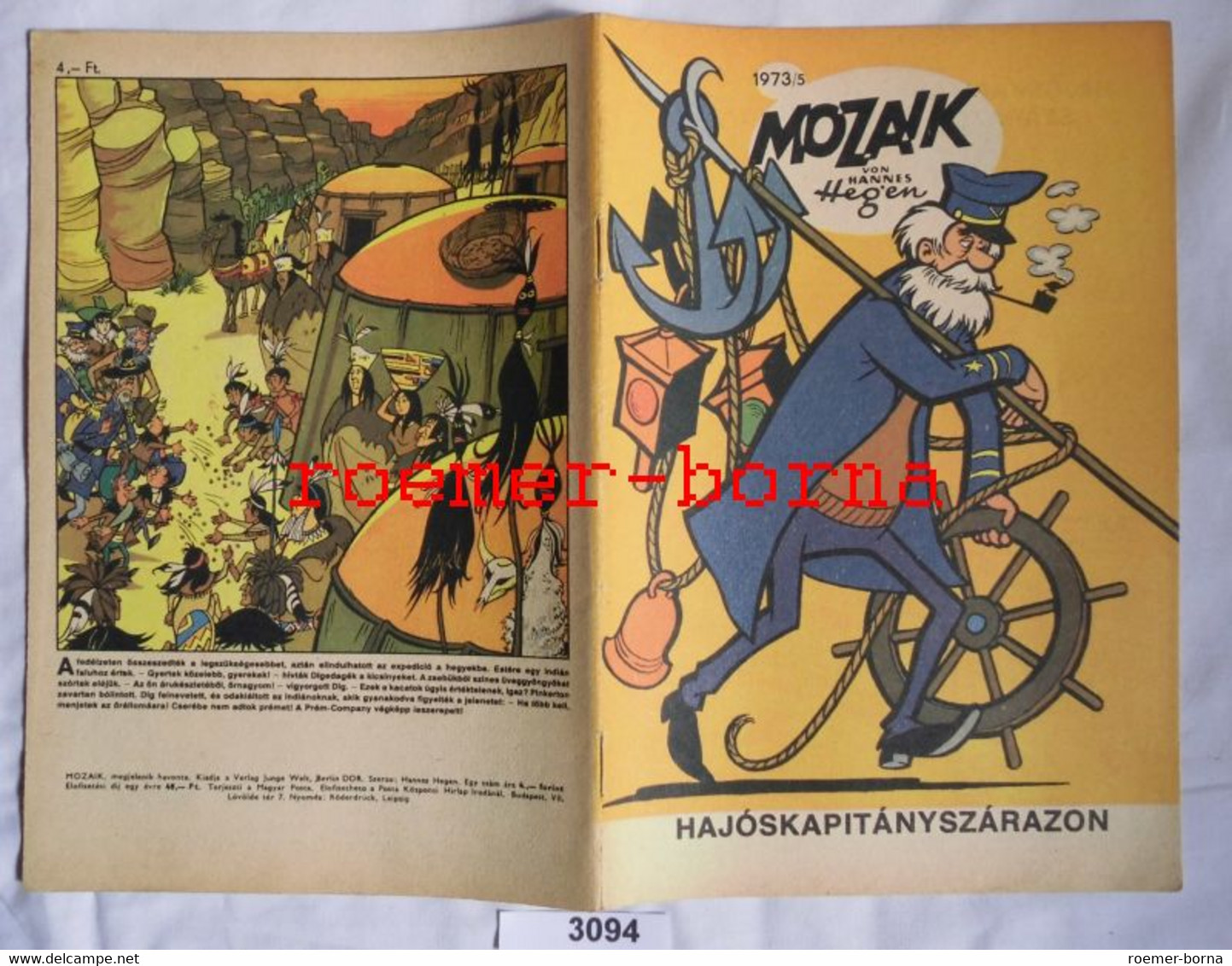Mozaik Mosaik Von Hannes Hegen Seltene Export Ausgabe Für Ungarn Nr 1973/5 (entspricht Heft 187) - Digedags