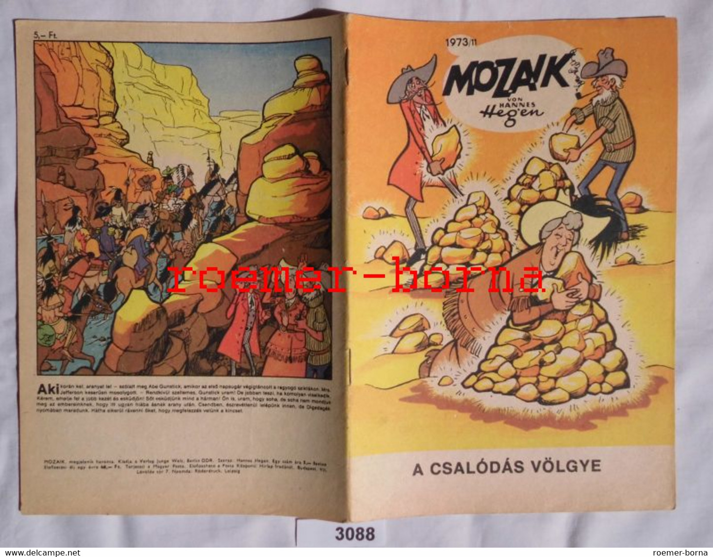 Mozaik Mosaik Von Hannes Hegen Seltene Export Ausgabe Für Ungarn Nr 1973/11 (entspricht Heft 193) - Digedags