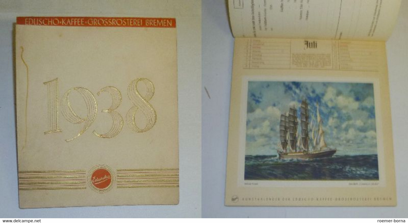 Eduschos Kunstkalender 1938 - Kalender