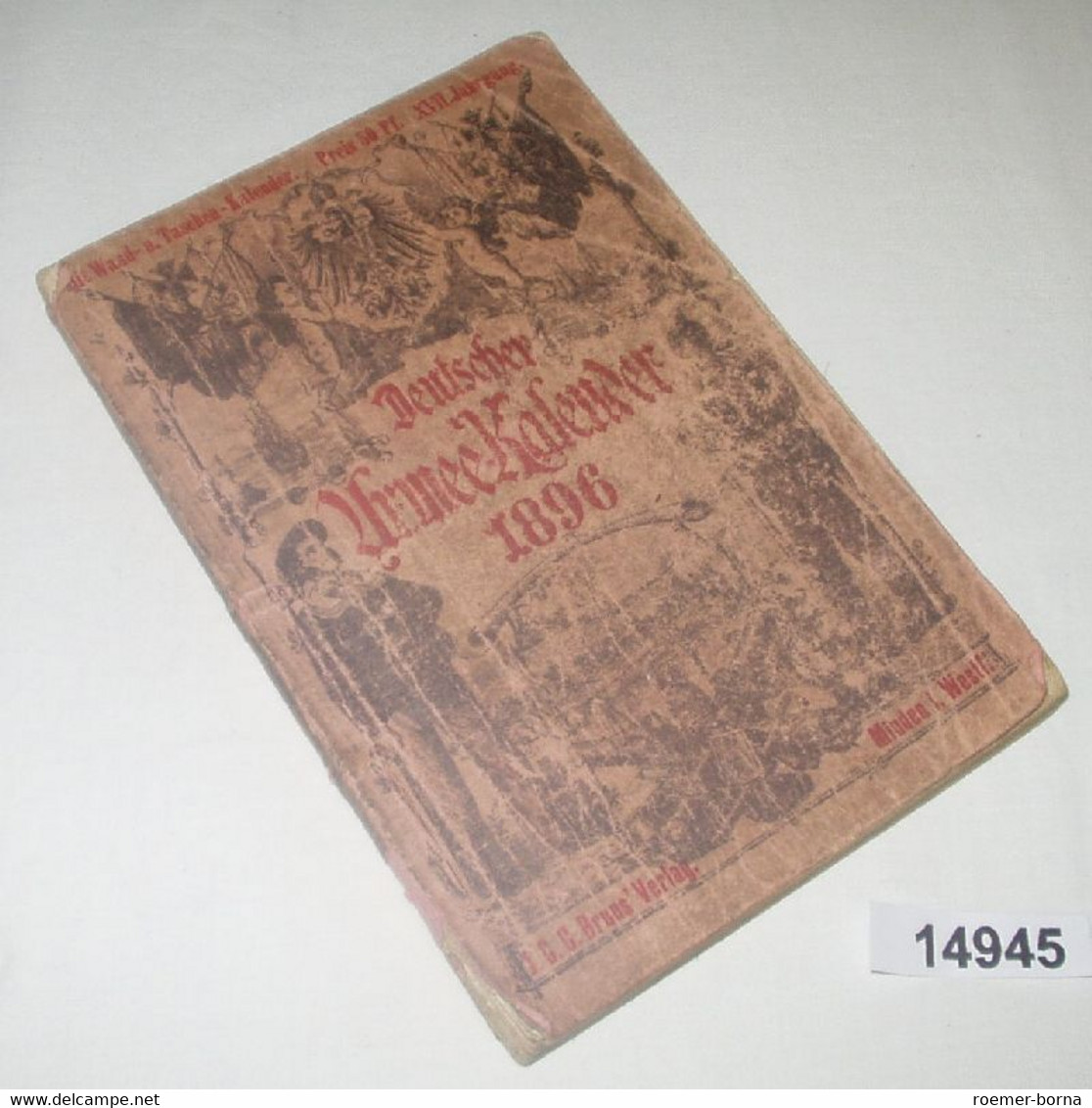 Deutscher Armee-Kalender 1896 - Kalender
