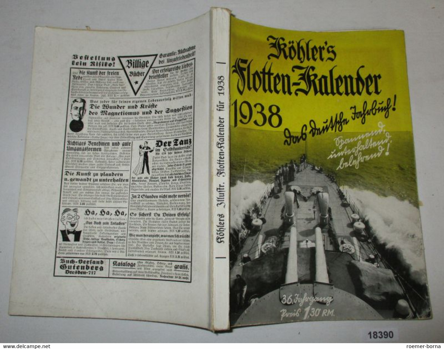 Köhlers Illustrierter Flotten-Kalender 1938 - Calendari