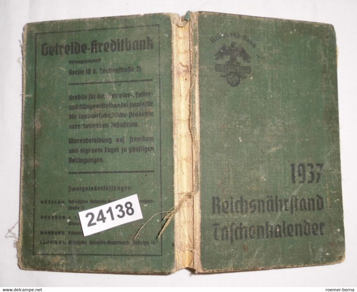 Reichsnährstand Taschenkalender 1937 - Kalender