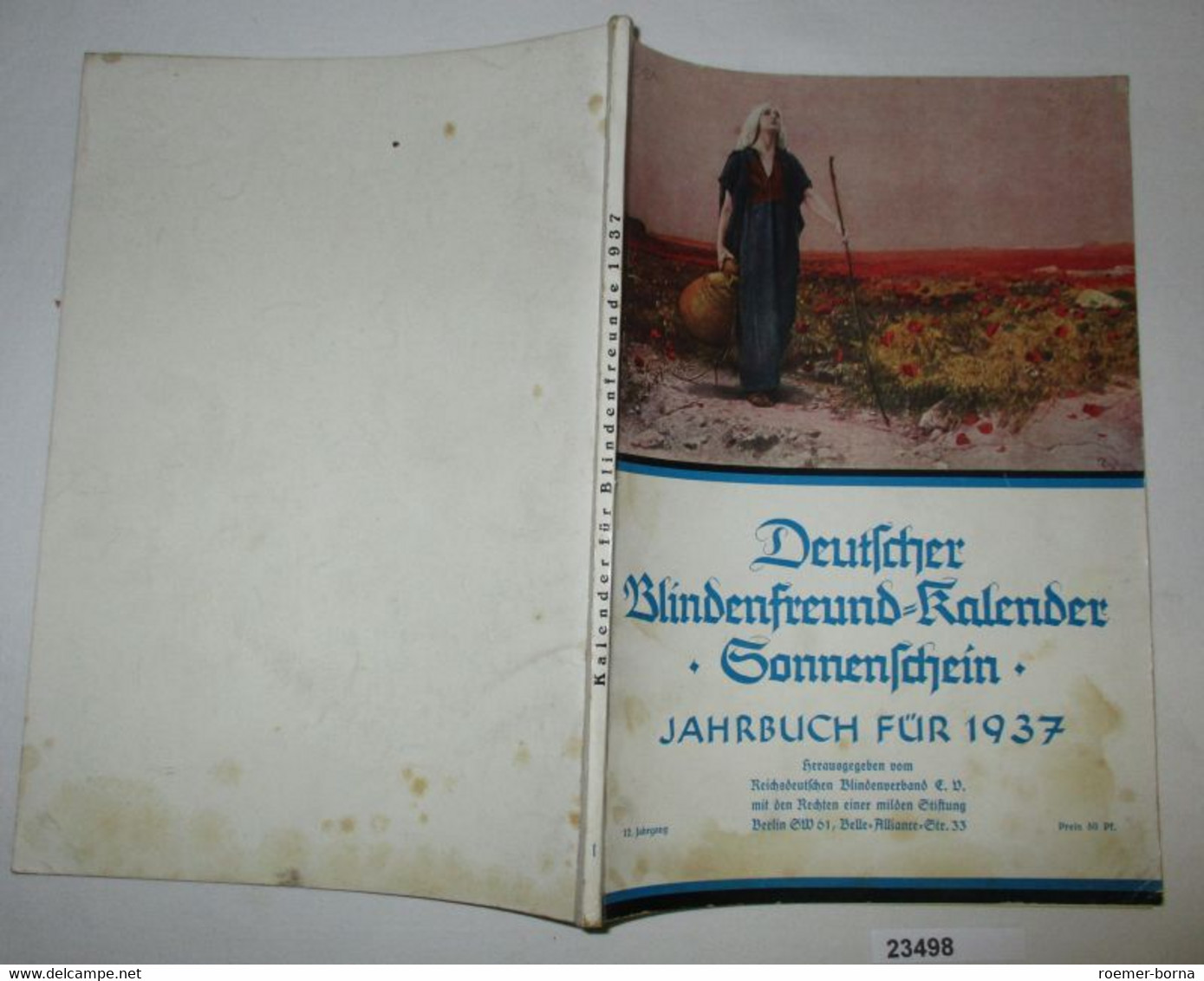 Deutscher Blindenfreund-Kalender "Sonnenschein" Jahrbuch Für 1937 - Calendriers