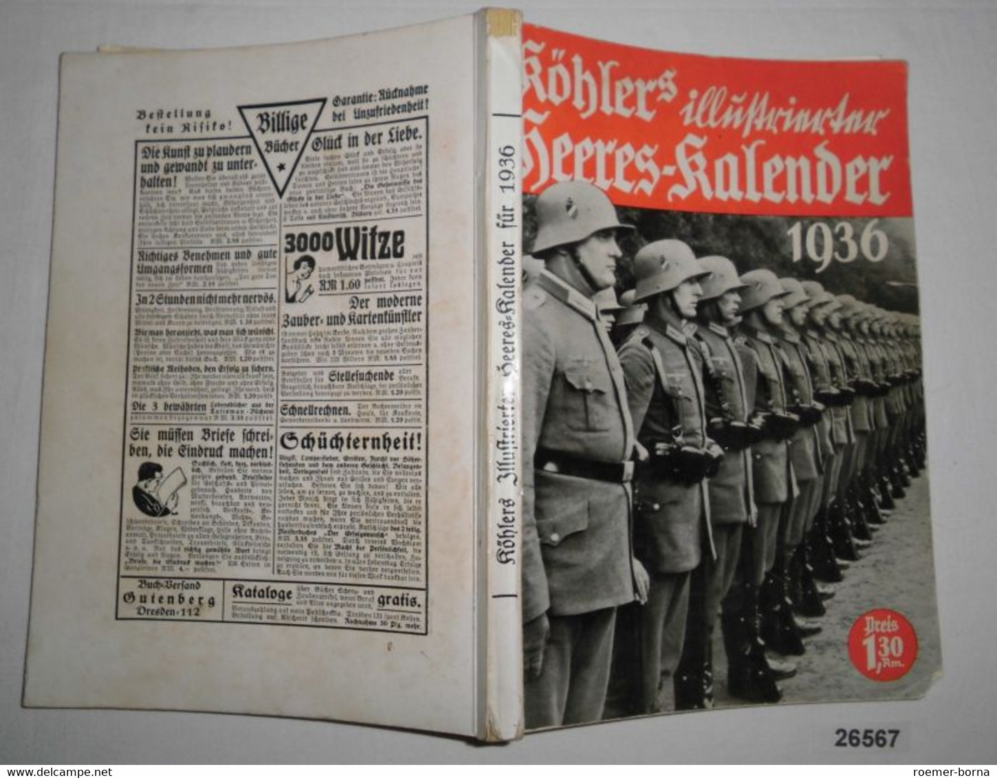 Köhlers Illustrierter Heeres-Kalender Für 1936, 1. Jahrgang - Kalender