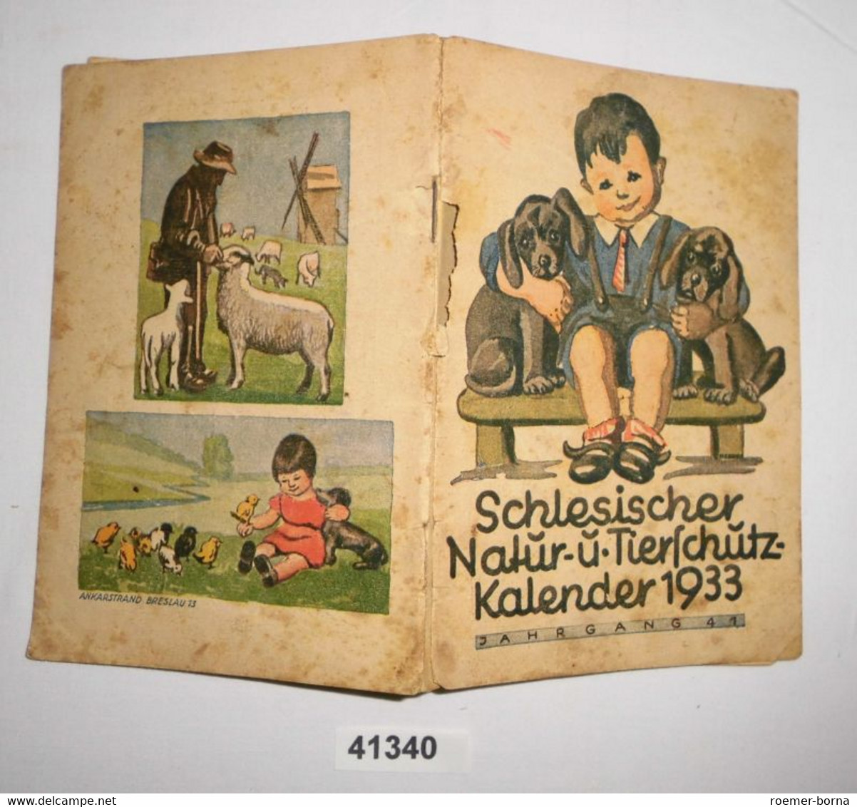 Shlesischer Natur- U. Tierschutz-Kalender 1933, Jahrgang 41 - Calendriers