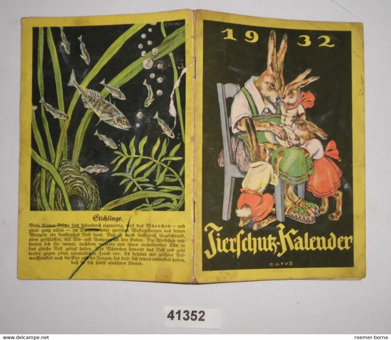 Tierschutz-Kalender 1932 - Calendriers