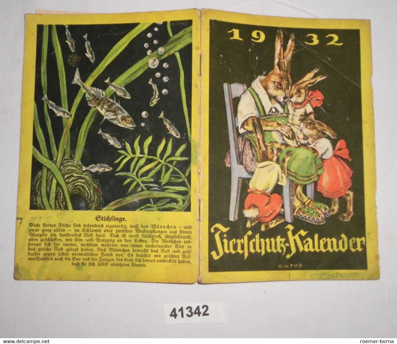 Tierschutz-Kalender 1932 - Calendriers