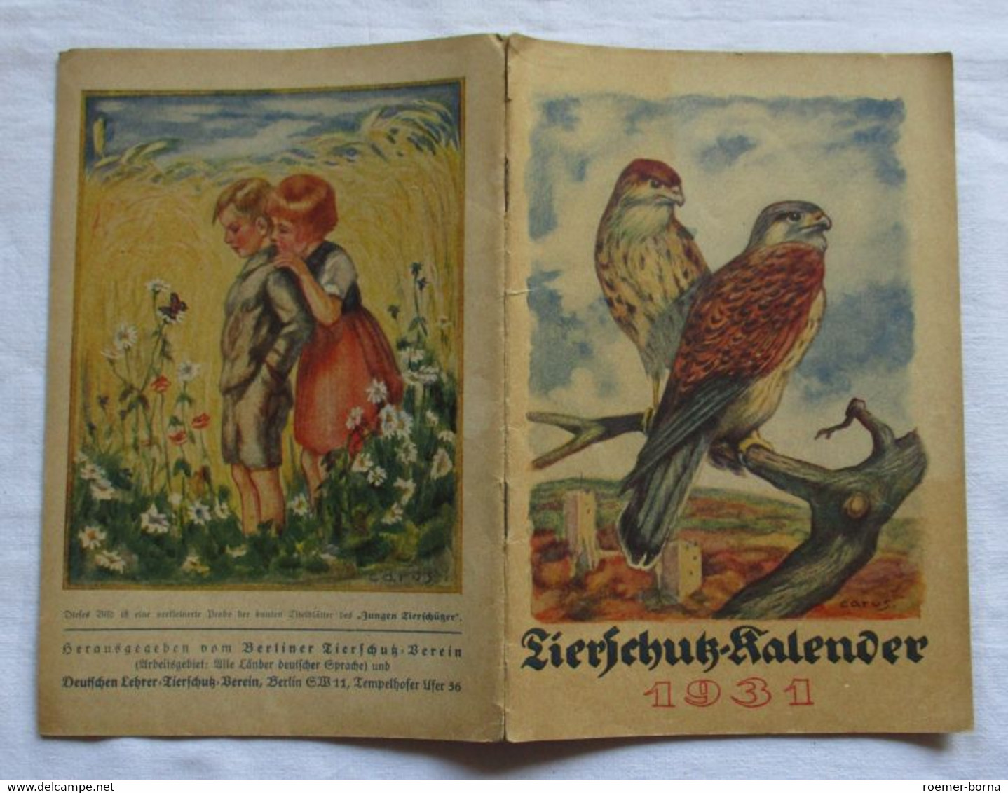 Tierschutz-Kalender 1931 - Calendars