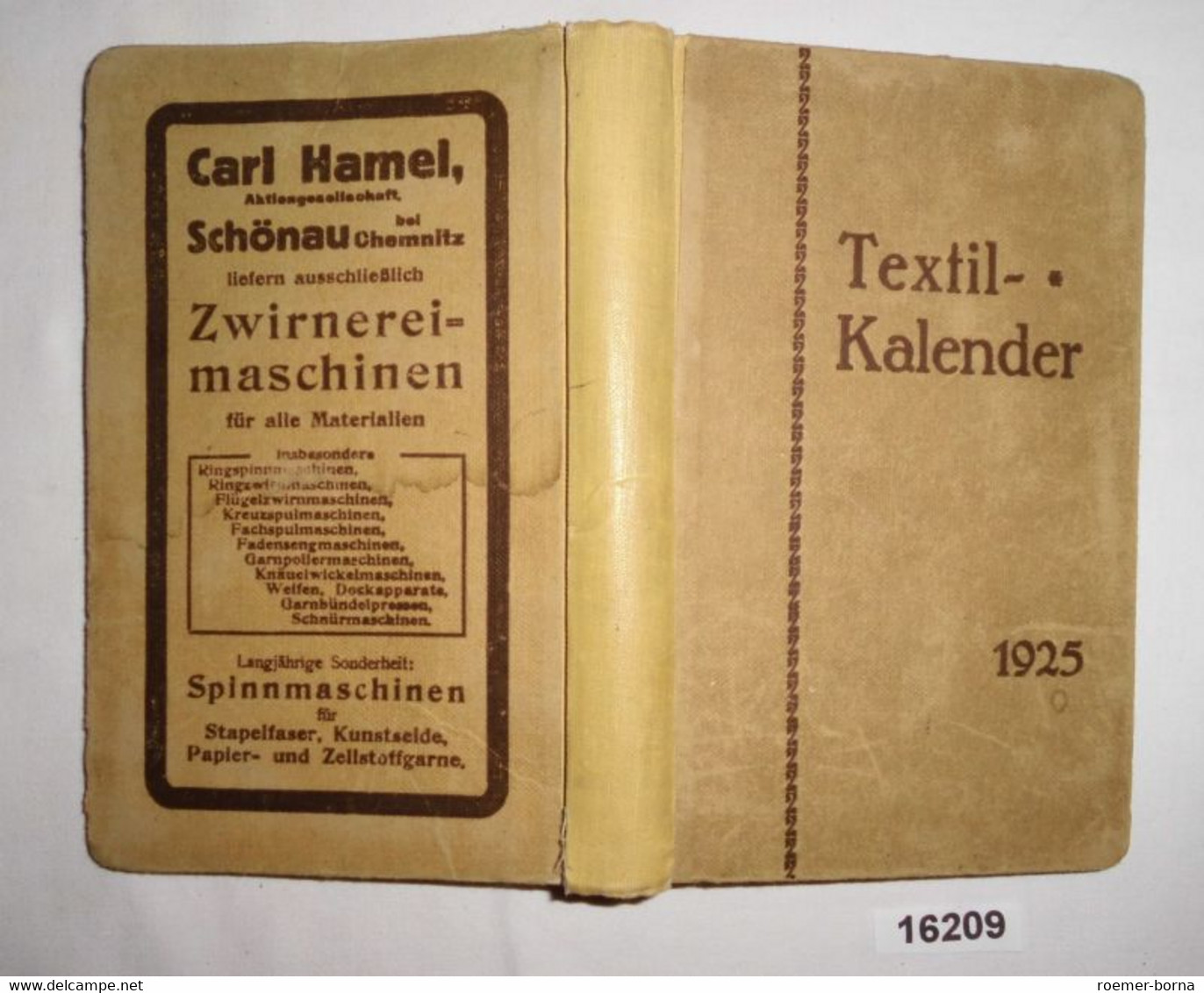 Textil-Kalender 1925 - Kalender