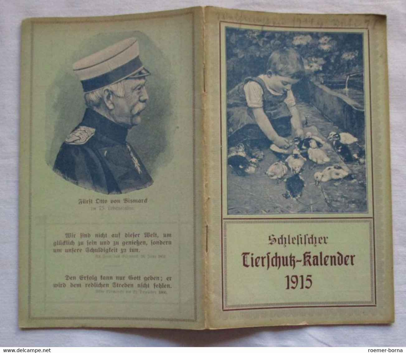 Schlesischer Tierschutz-Kalender 1915 - XXIII. Jahrgang - Calendarios