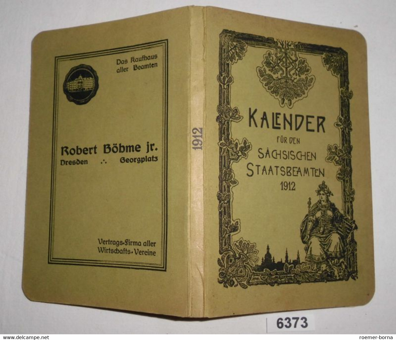 Kalender Für Den Sächsischen Staatsbeamten Auf Das Jahr 1912 - Kalender