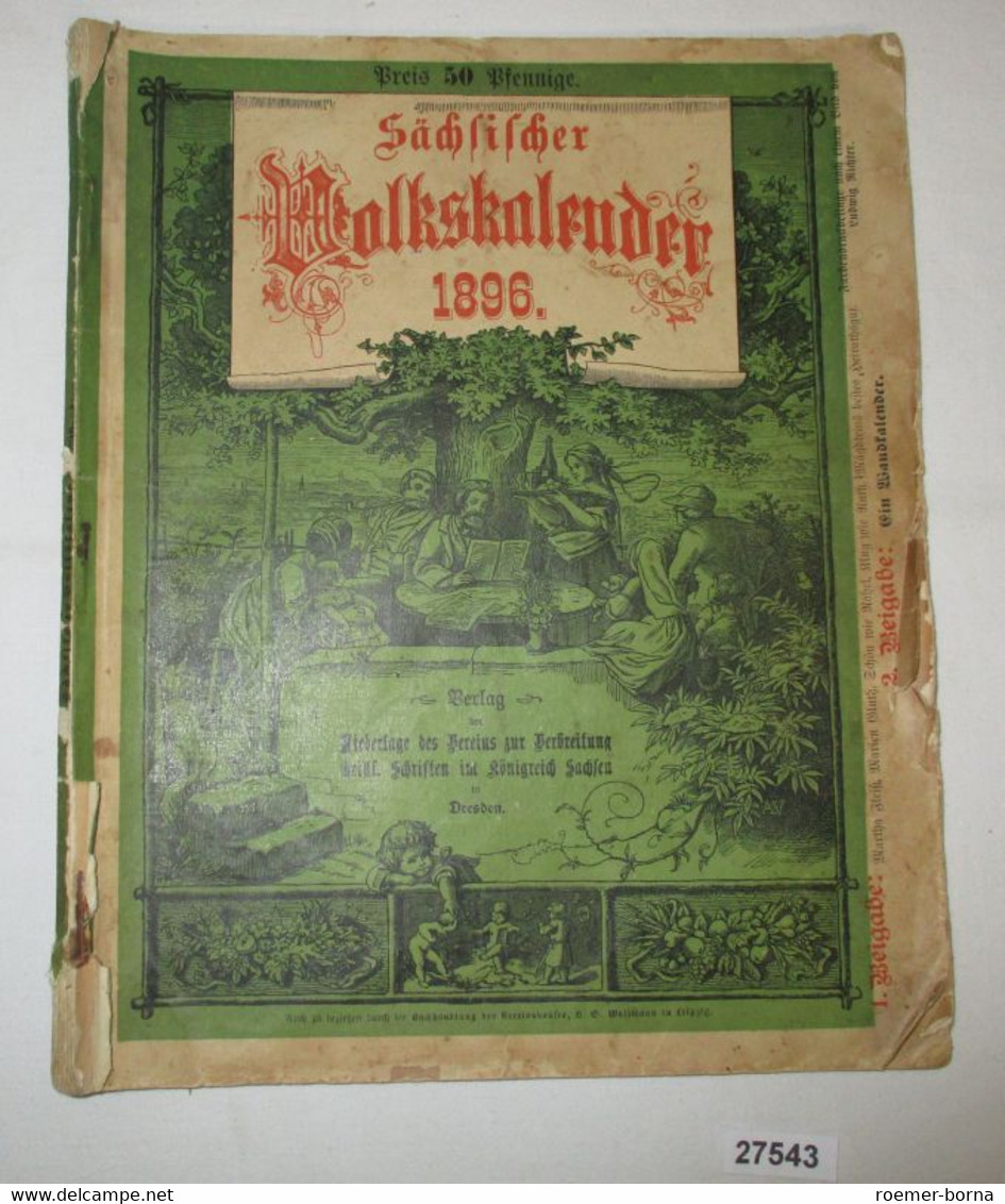 Sächsischer Volkskalender 1896 - Calendriers